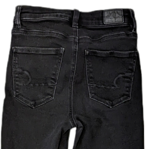 AMERICAN Eagle highest rise black jegging sz 0 short - Picture 6 of 10